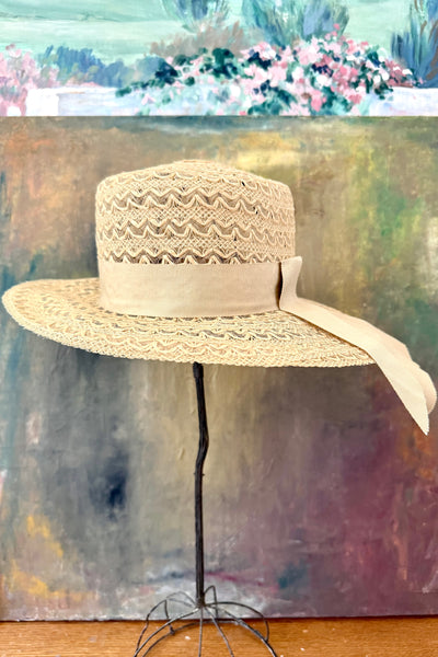 1950s Straw Hat