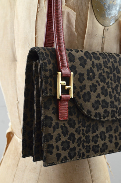 Vintage Fendi Leopard Bag