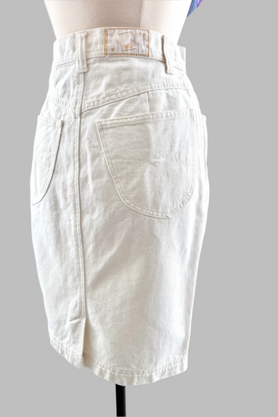 Mondi White Denim SKirt