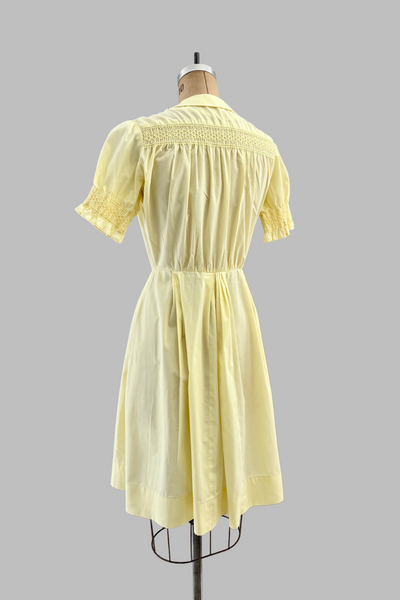 vintage 1950s Yellow Dress