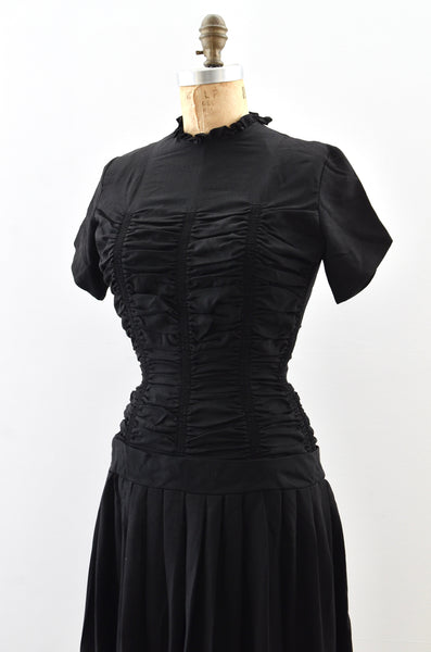 Vintage 1940's Ruched Dress