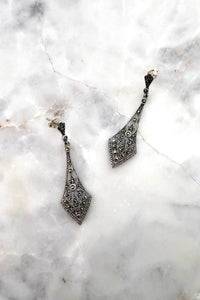 Flamenco Marcasite Sterling Silver Earrings