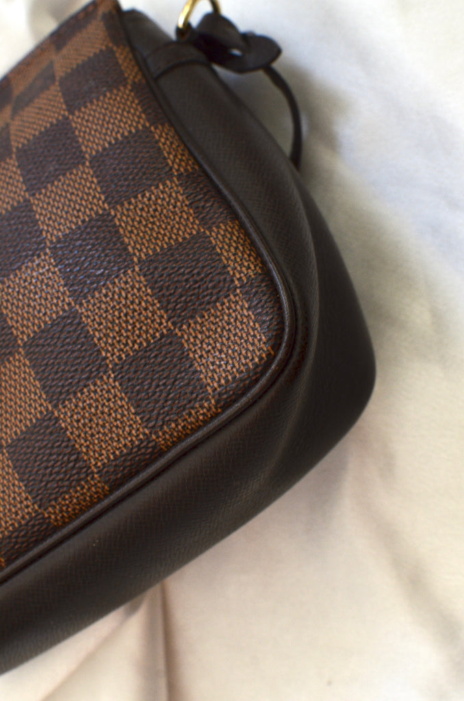 Louis Vuitton Trousse Damier Ebene Pochette Handbag