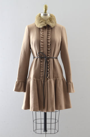 Burberry Wool Princess Dress Coat