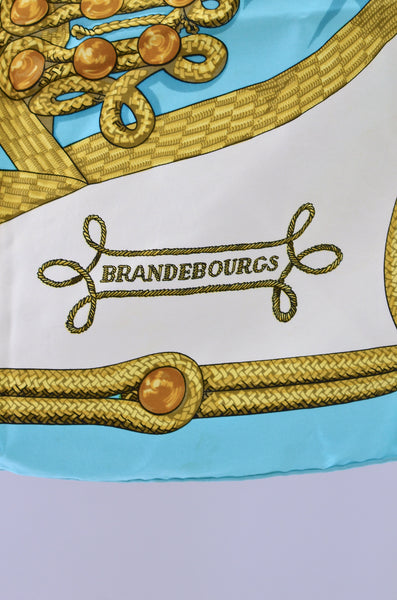 Hermès "Brandebourgs" Carre Silk Twill Scarf