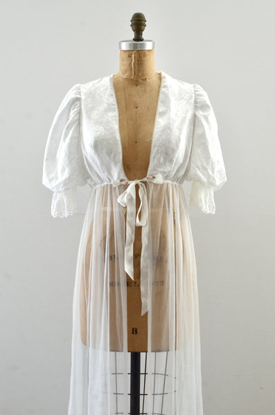 Vintage Puff Sleeve Nightgown