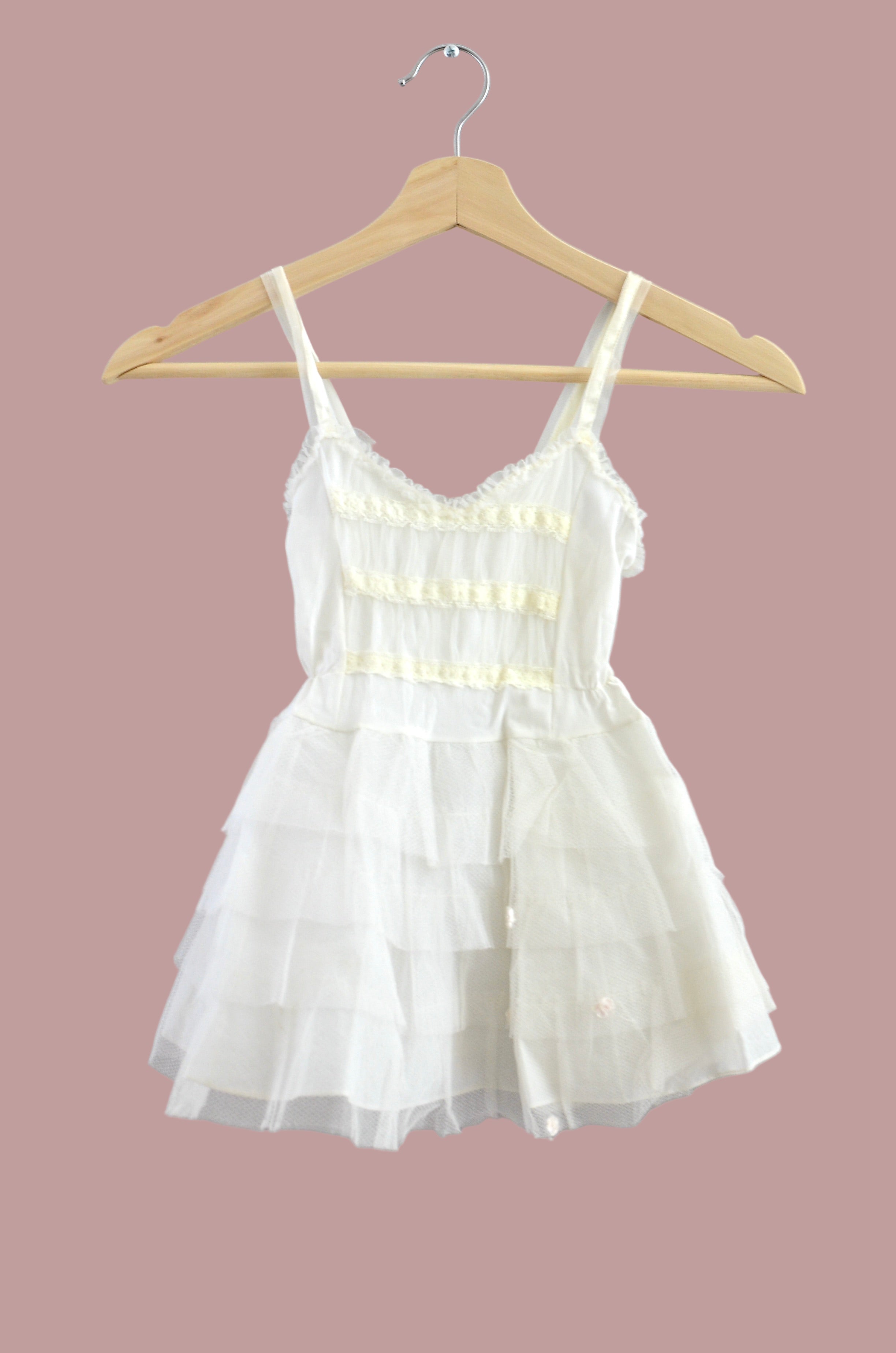 アンティーク雑貨 Vintage Tulle Dress deadstock. 1950s Pink Tulle Dress - XS | G O S S A M E R