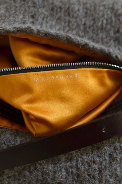 FENDI Embroidered Wool Baguette