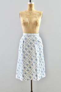 Vintage Tennis A-line Skirt