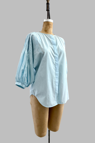 Blue Batwing Blouse