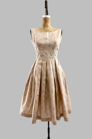 Vintage Dusty Beige Dress