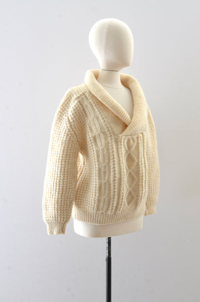 Vintage Chunky Cable Sweater
