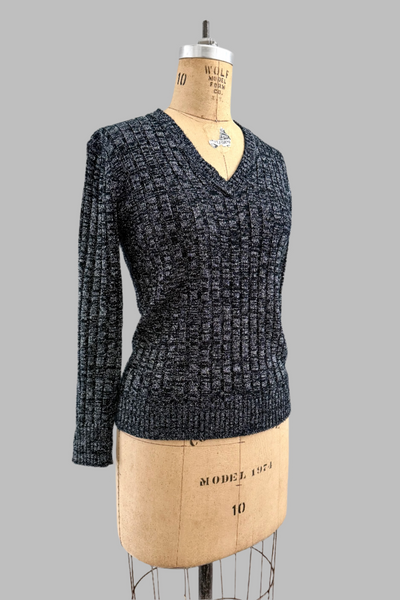 Vintage 1970s Lurex Knit Top