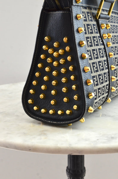 Fendi Studded Top-Handle Bag