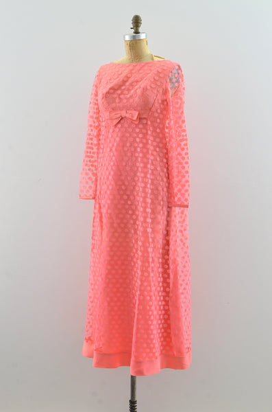 Vintage 1960's Pink Gown