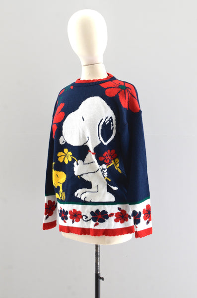 Vintage Snoopy & Woodstock Sweater