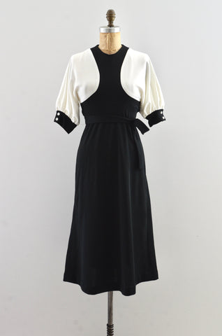 Vintage 1970s Colorblock Dress