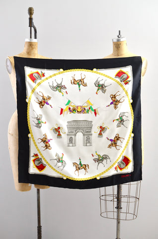 Celine Arc De Triomphe Scarf