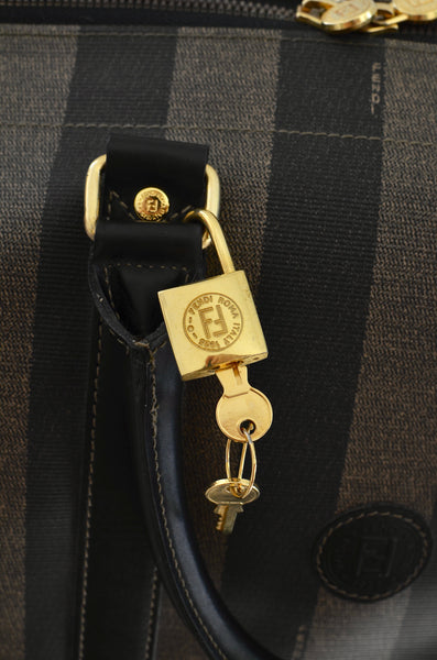 Rare FENDI Pequin Travel Weekender Bag