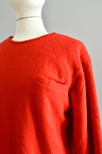 Vintage Red Sweater Dress