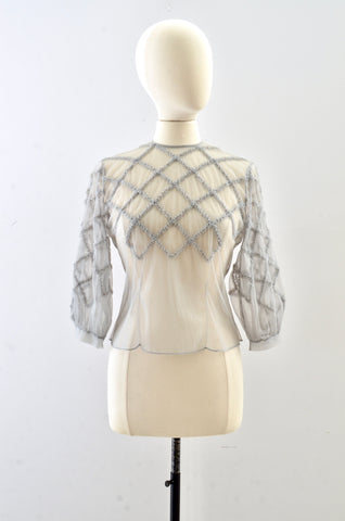 Vintage 1950s Sheer Top