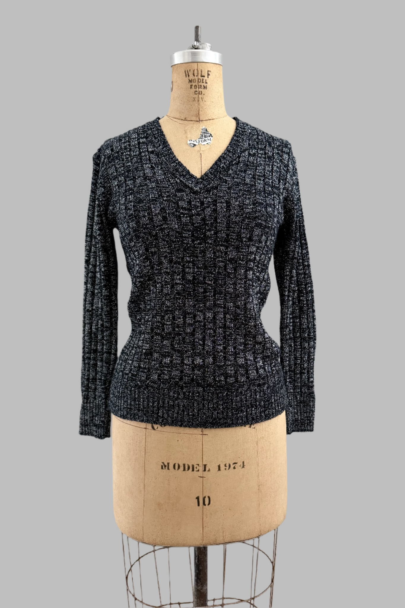 Vintage 1970s Lurex Knit Top
