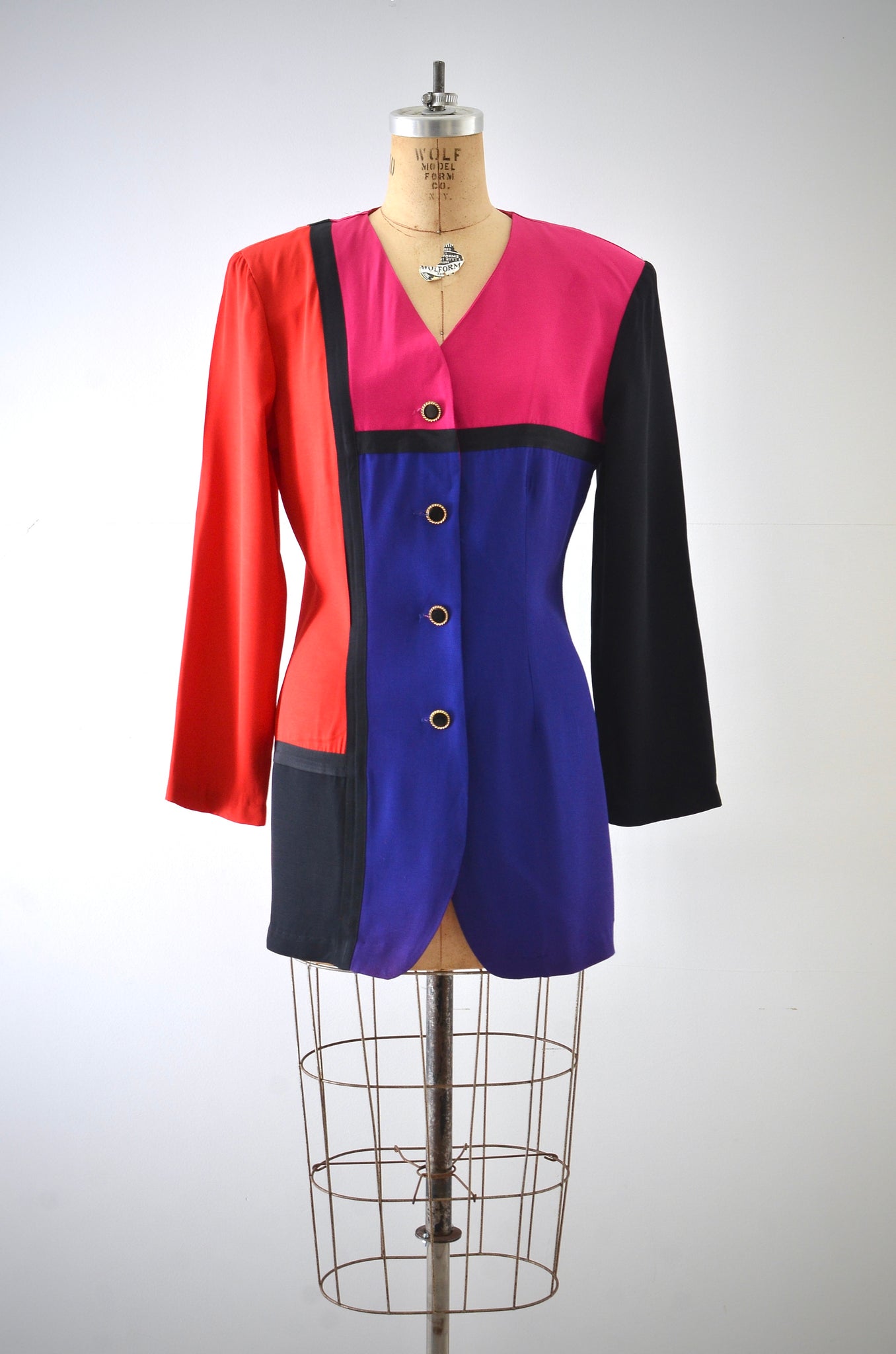 Vintage 1980s Colorblock Jacket