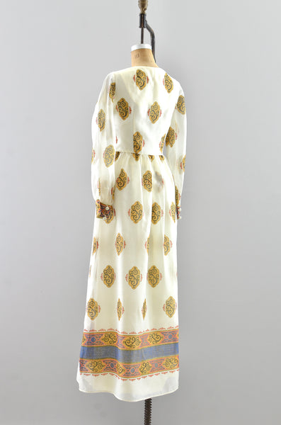 Vintage 1970s Alfred Shaheen Dress Set