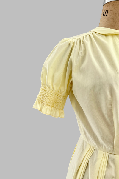 vintage 1950s Yellow Dress