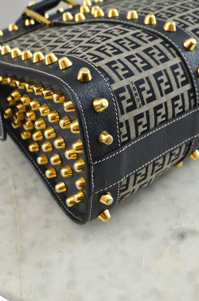 Fendi Studded Top-Handle Bag