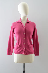 Vintage Pink Sweater Cardigan