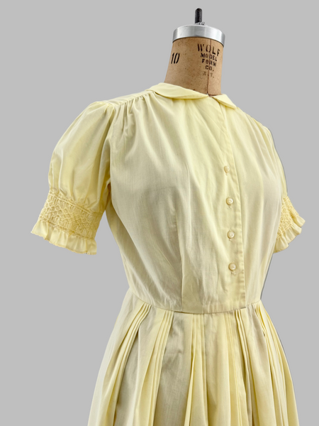 vintage 1950s Yellow Dress