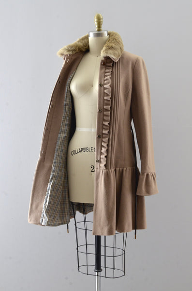 Burberry Wool Princess Dress Coat