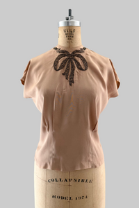 Vintage 1940s Beaded Top
