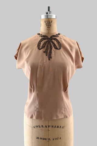 Vintage 1940s Beaded Top