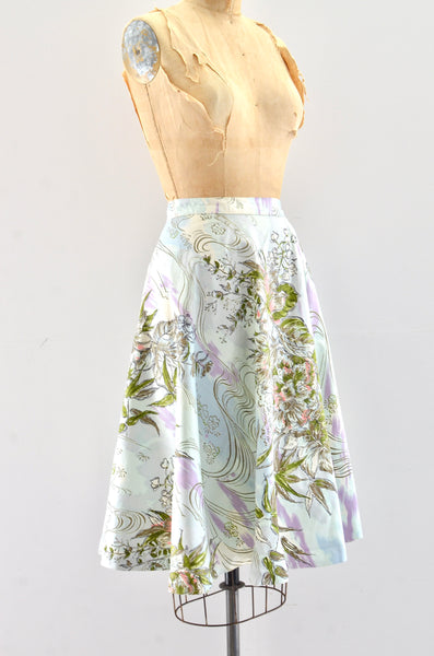 1950s Printed Skirt
