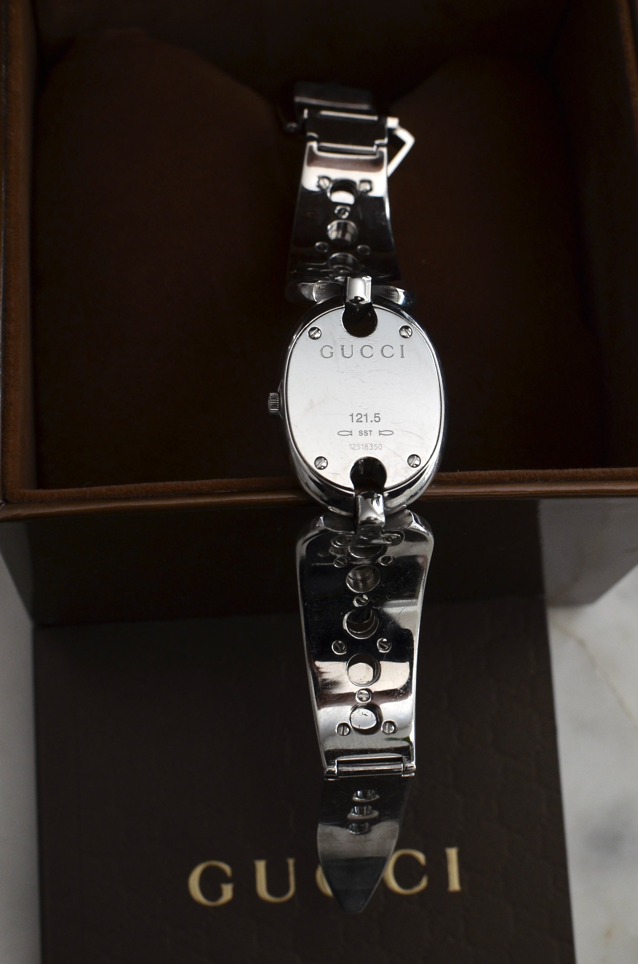 Gucci Marina link Watch with Black Dial Gucci Marina Chain Black Ceramic Steel Ladies Watch YA121514 main image 3
