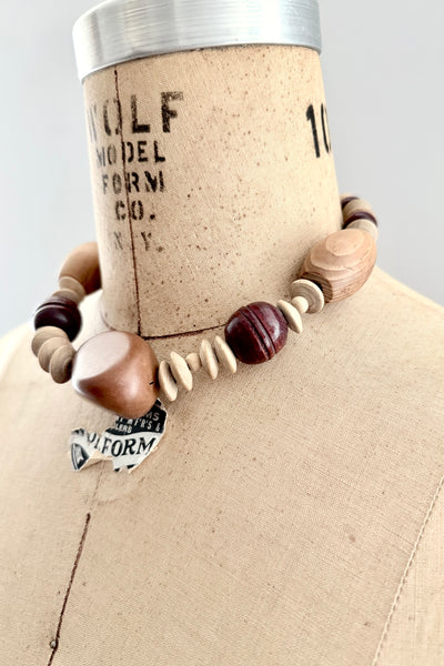 Vintage Wood Necklace
