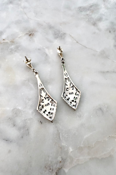 Flamenco Marcasite Sterling Silver Earrings