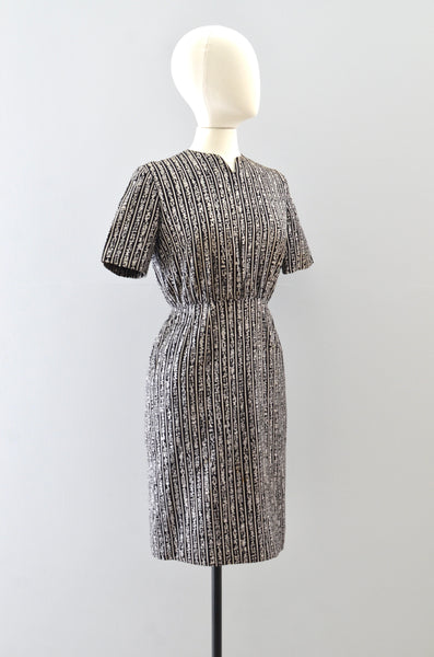 Vintage Egyptian Print Dress