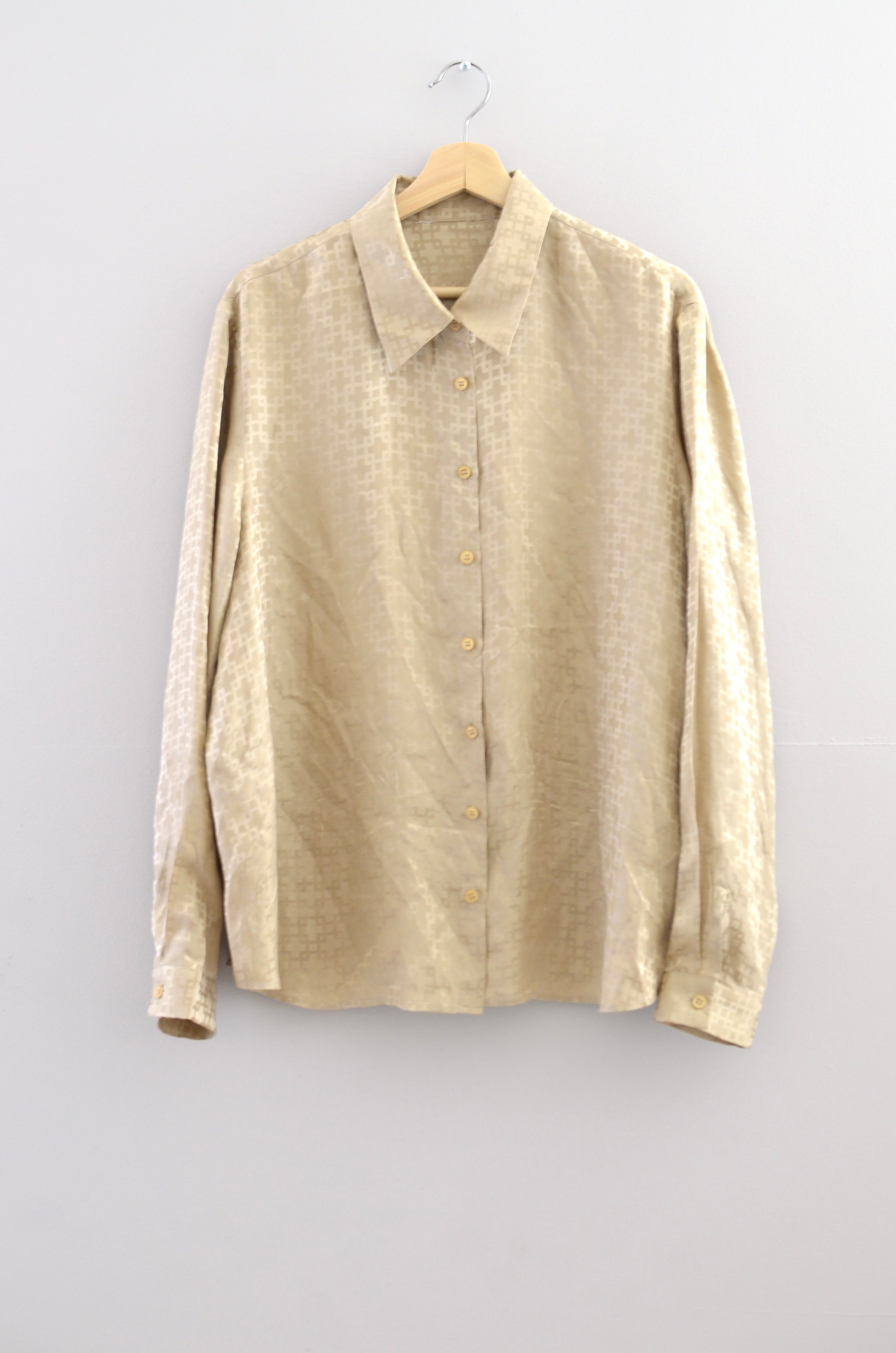 Vintage Patterned Silk Shirt – Pickled Vintage