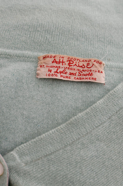 Vintage 50s Seafoam Cashmere Sweater