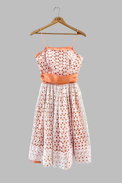 Vintage 1950s Eyelet Dress