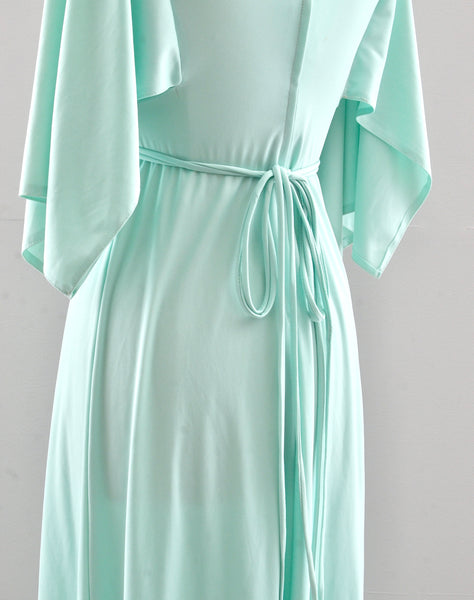 Vintage 1970s Seafoam Green Dress