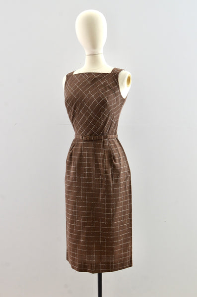 1950's Wild Stitch Wiggle Dress
