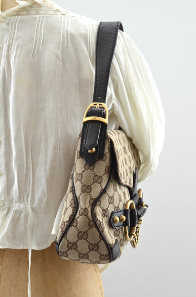Gucci Horsebit Snaffle Shoulder Bag