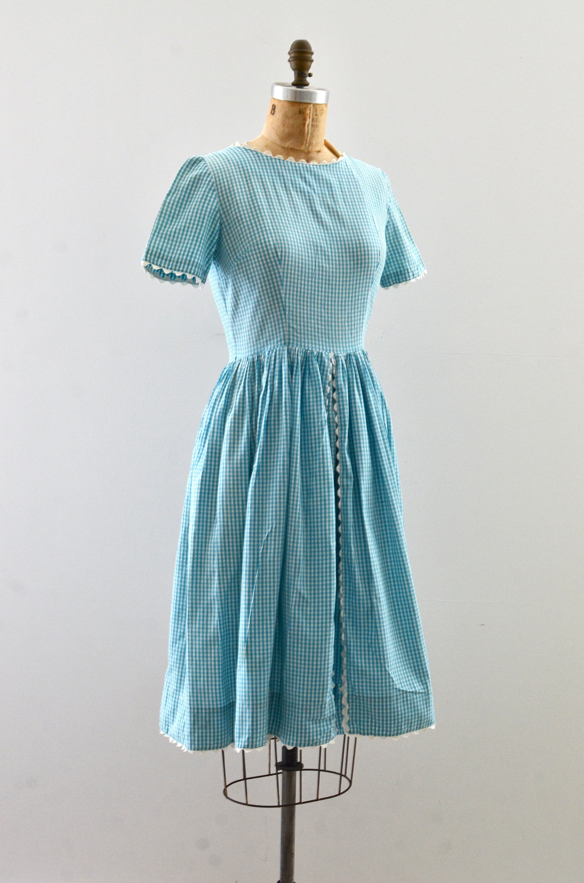 blue dress for baby girl Vintage 1950s Blue Gingham Dress – Pickled Vintage