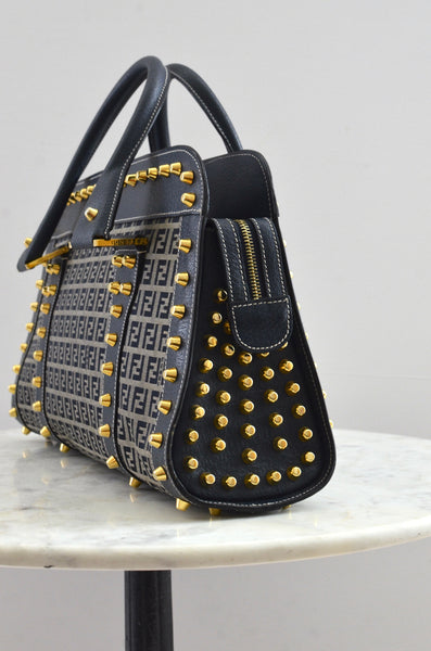 Fendi Studded Top-Handle Bag