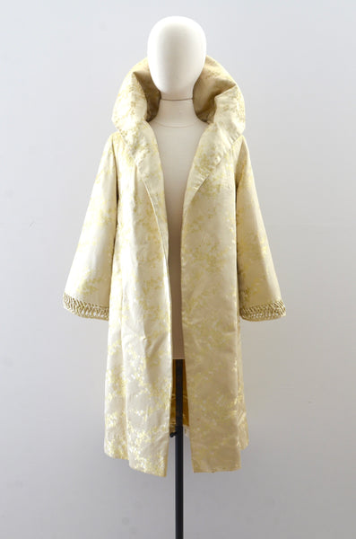 Vintage 1950s Oriental Pleated Coat