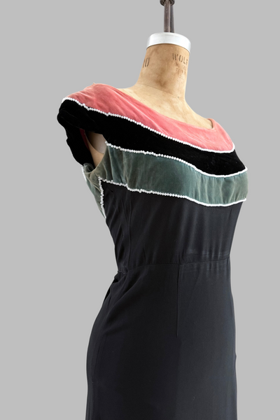 Vintage 1940s Rayon Dress